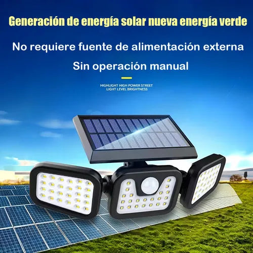 Lampara Solar 3 Modos Led Exterior